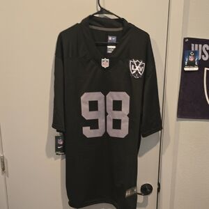 Max Crosby Jersey Size XXL